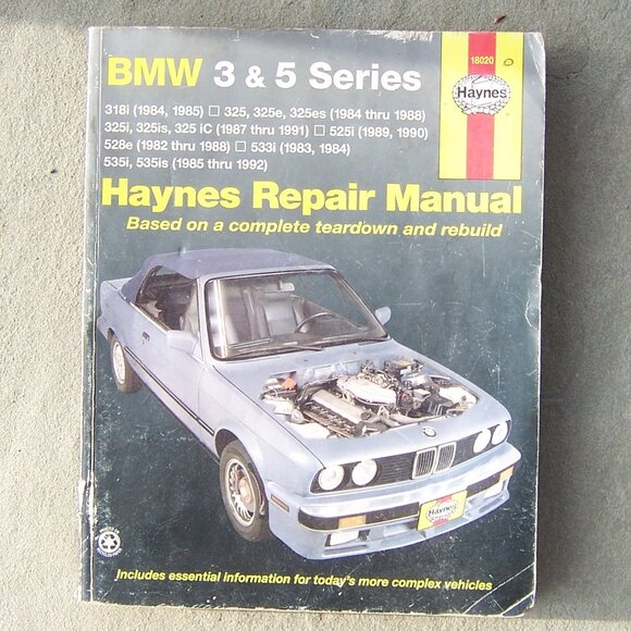 BMW 3 & 5 Series Repair Manual Haynes 18020 - Picture 1 of 1